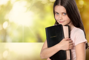 Child, Bible, Church.