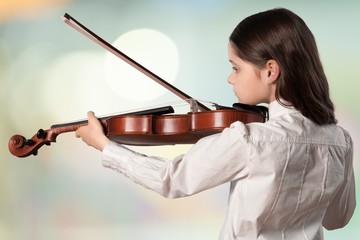Child, Music, Violin.