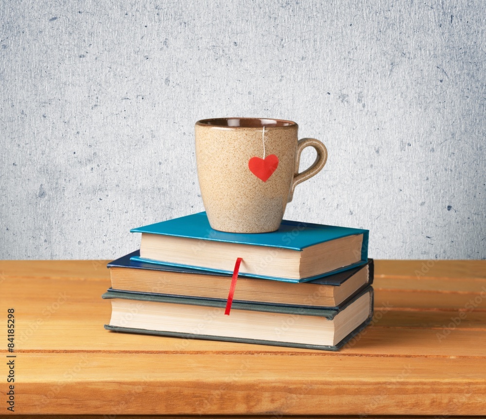 Canvas Prints Tea, book, cup.