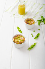 Peas souffle