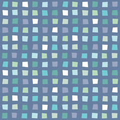 seamless hipster geometric pattern aqua blue navy - 84185254