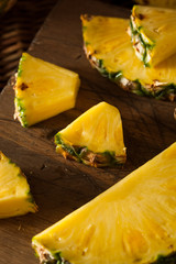 Organic Raw Yellow Pineapple