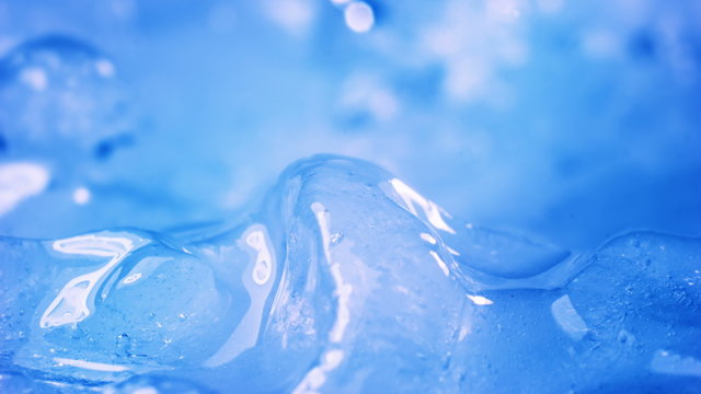 thawing blue ice close-up timelapse 4k (4096x2304)
