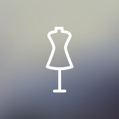 Mannequin thin line icon