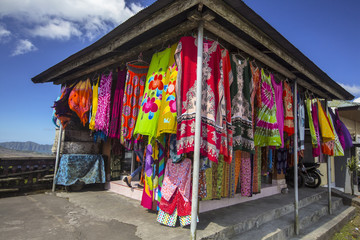 Fototapeta na wymiar colorful dresses for sale, Bali, Indonesia