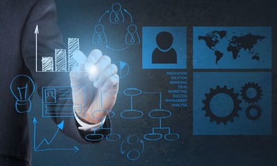 Business, graph, project.