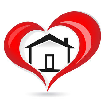 House of love logo vector