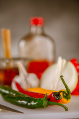 Asian cuisine, home-made natural, healthy food