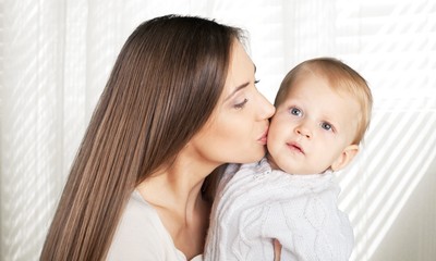 Mother, mom, smiling.