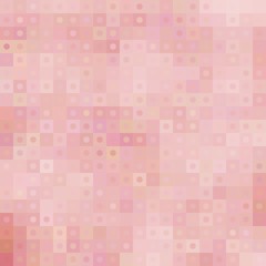 Pastel mosaic pattern with squares and circles