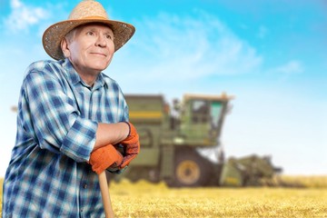 Gardening, Senior Adult, Men.