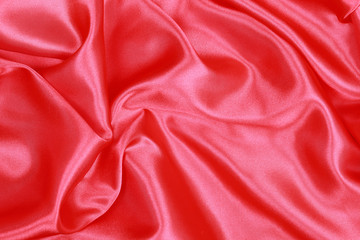 Red Silk cloth of abstract backgrounds