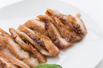 Charcoal-boiled pork neck