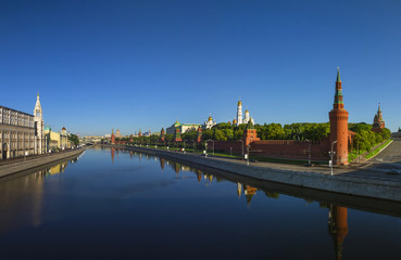 Moscow Kremlin at dawn, Kremlin Embankment
