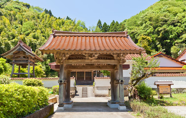 Fototapeta na wymiar Saihonji Temple of Iwami Ginzan Omori, Japan