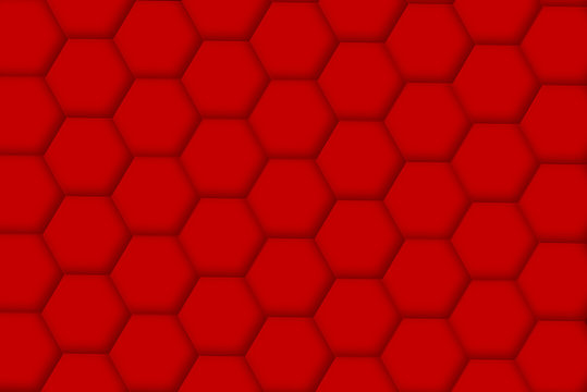 Simples Hexfeld Rot