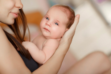 New born baby girl little child