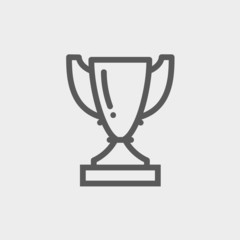 Trophy thin line icon