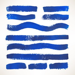 blue brush strokes
