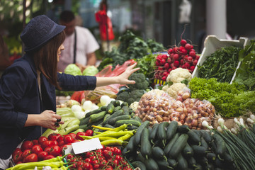 Female At Market Place