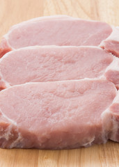 raw meat pork steak