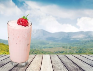 Smoothie, Milk Shake, Fruit.