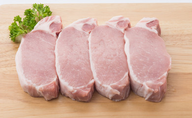 raw meat pork steak