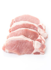 raw meat pork steak