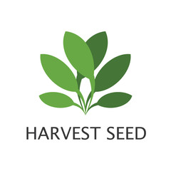 Harvest Seed logo icon vector