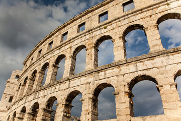 Obraz premium Colosseum in Pula, Croatia