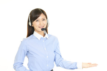 笑顔のオペレーター