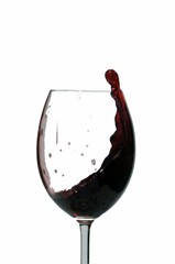 Schwappender Rotwein
