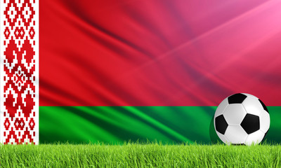Naklejka premium The National Flag of Belarus