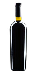 Wine bottle isolated on white