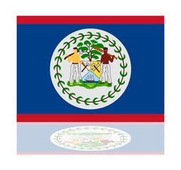 reflection flag belize