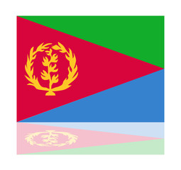 reflection flag eritrea