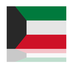 reflection flag kuwait