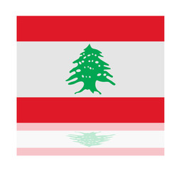 reflection flag lebanon