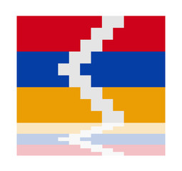 reflection flag nagorno kara