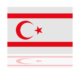 reflection flag northern cyprus