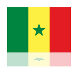 reflection flag senegal