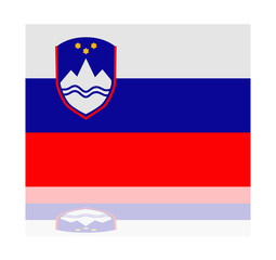 reflection flag slovenia