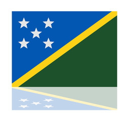 reflection flag solomon islands