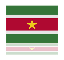 reflection flag suriname