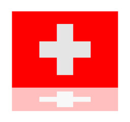 reflection flag switzerland