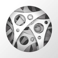 Obraz premium Abstract background from circles