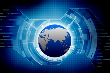 Obraz premium globe internet connecting