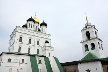 Obraz premium Famous Trinity cathedral in the Pskov city, Russia