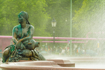 Neptunbrunnen, Alexanderplatz in Berlin