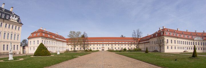 Fototapeta na wymiar Jagdschloss Hubertusburg in Wermsdorf, Panorama